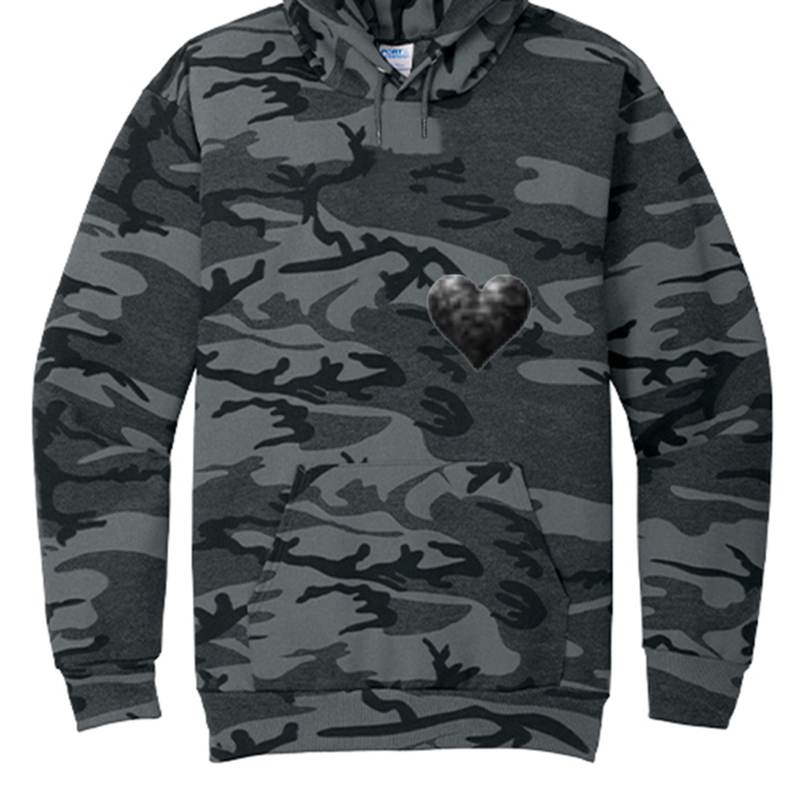 Black Heather Camo - PC78HC - FRONT