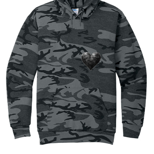 Black Heather Camo - PC78HC - FRONT